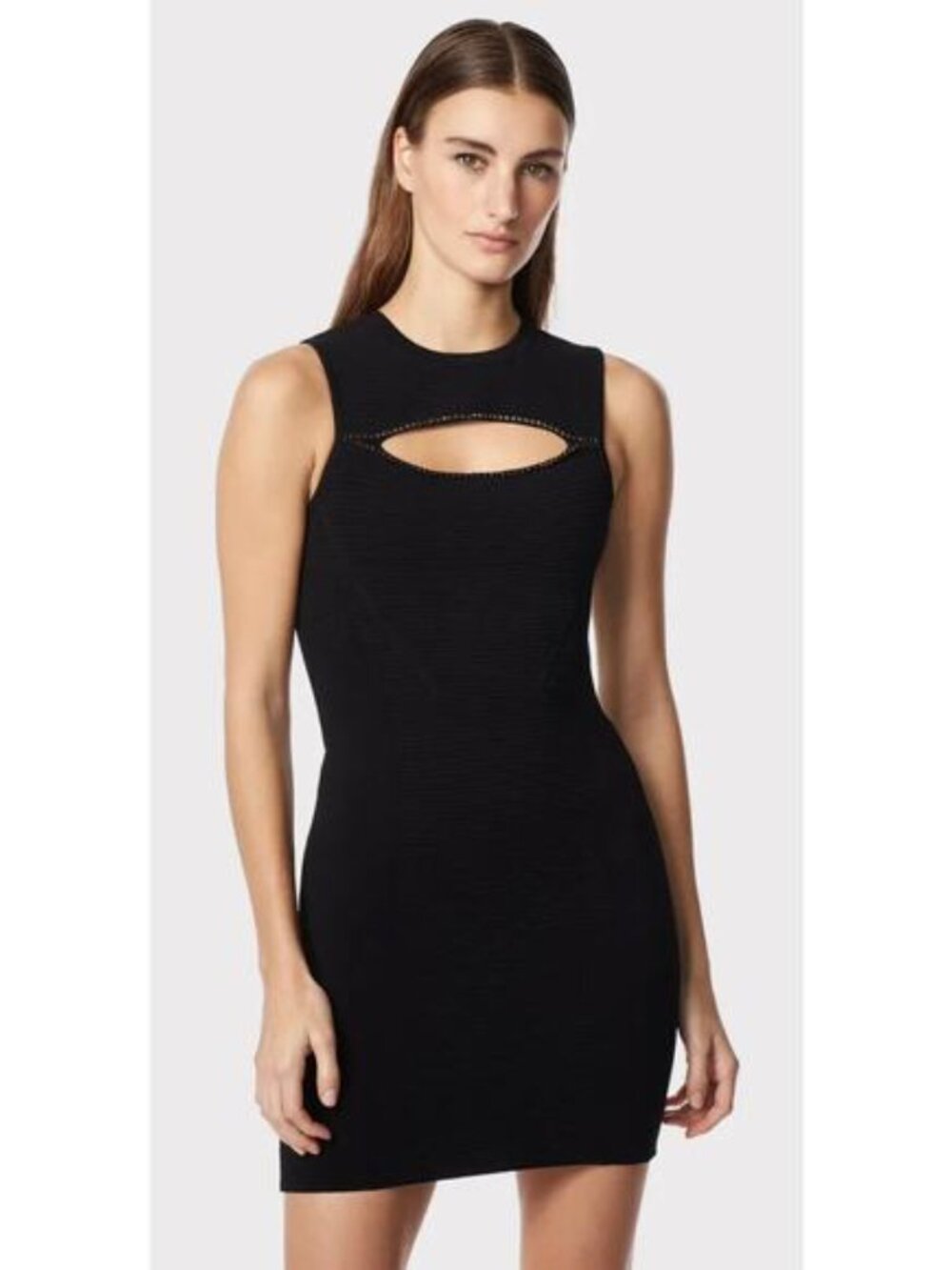 Herve Leger black mini dress